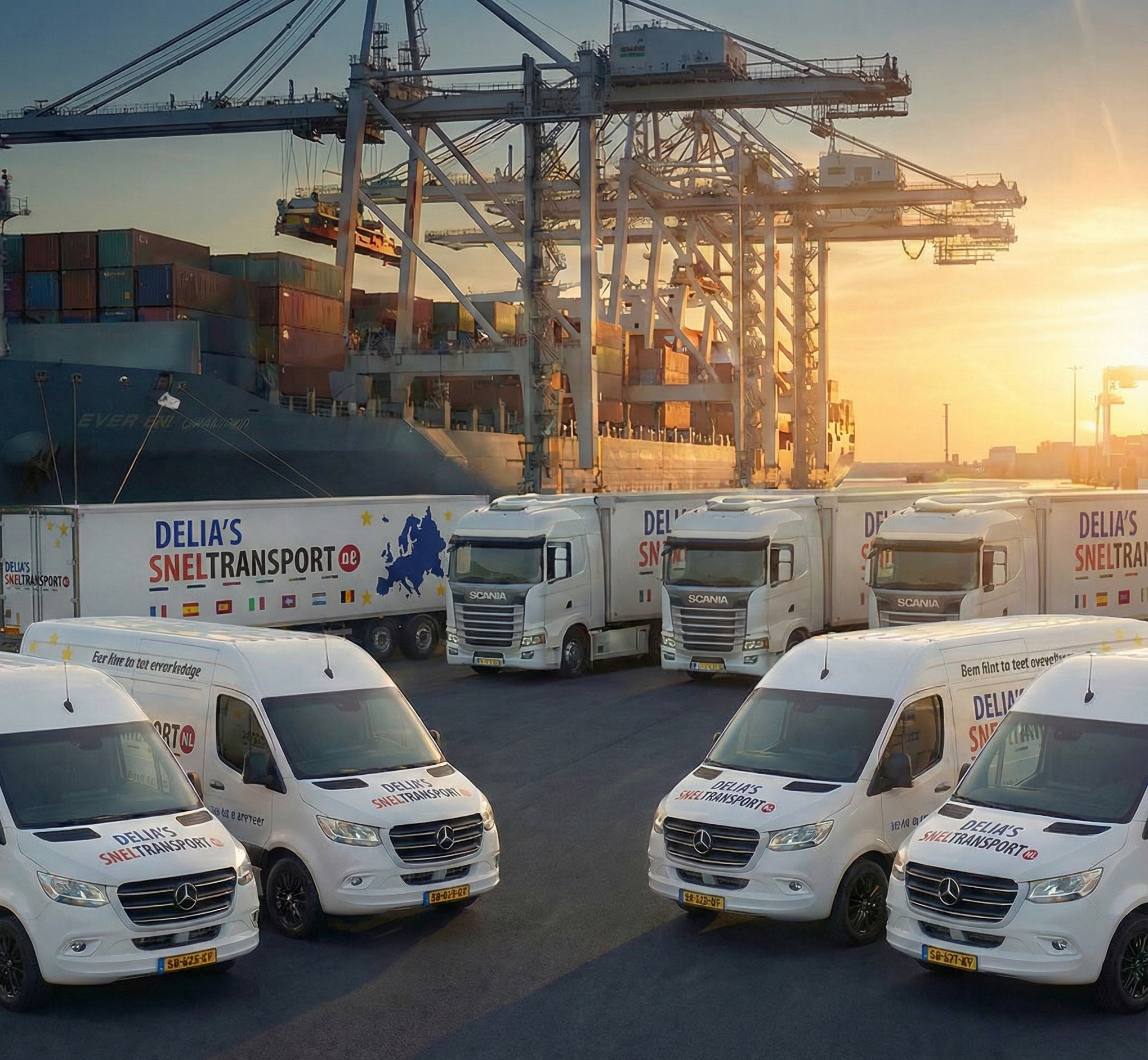 Fleet arriving on site